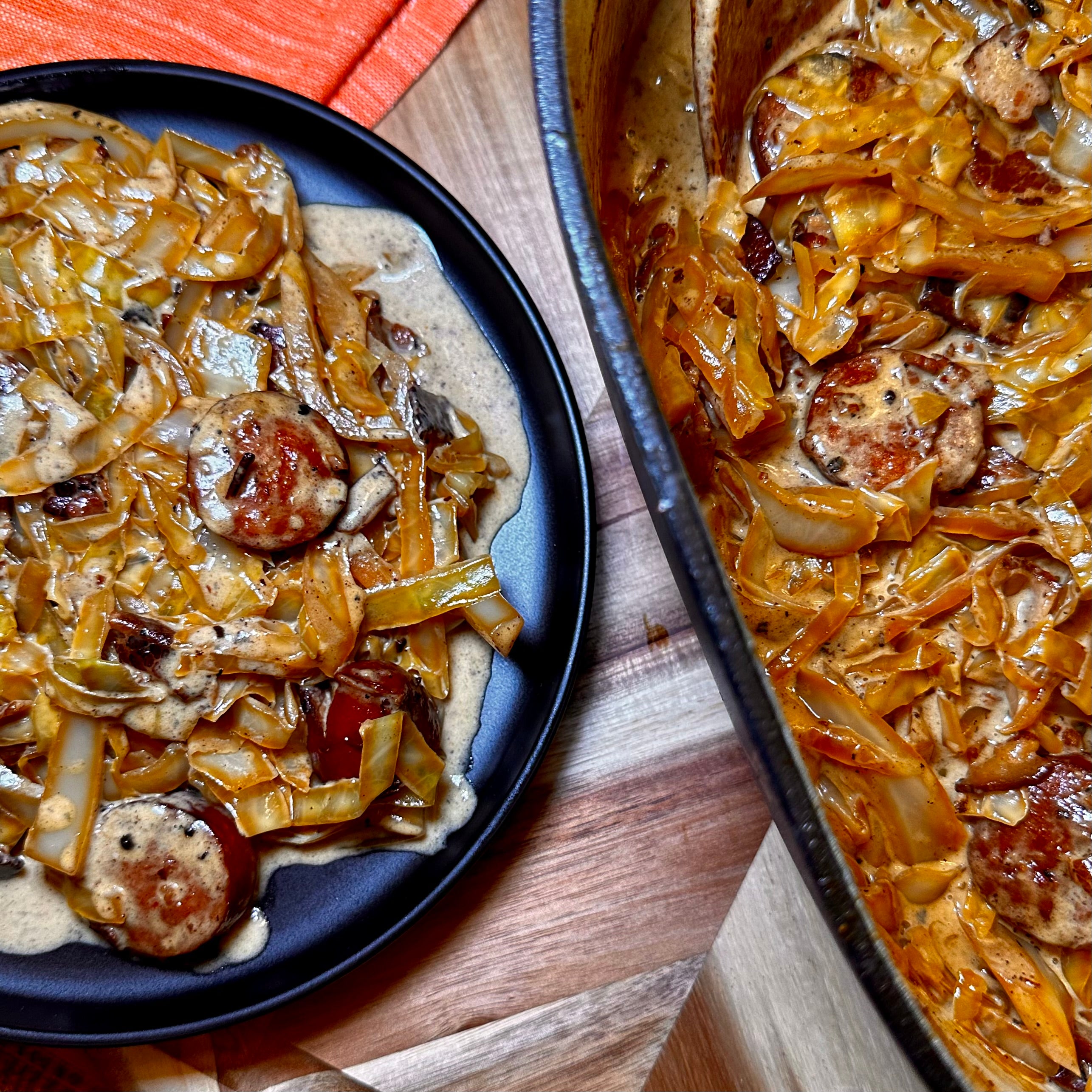 Recipe Card: Alfredo Cabbage