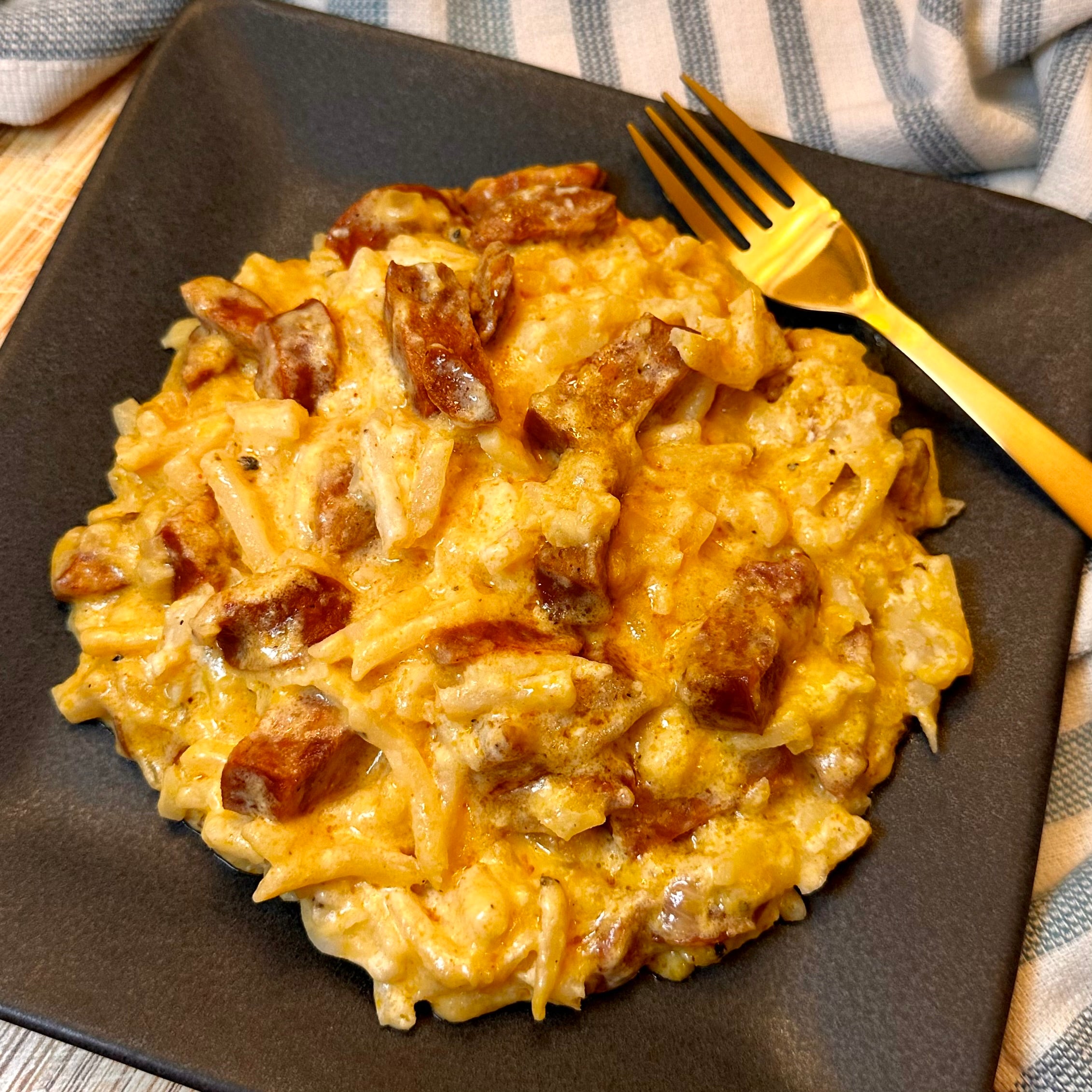 Recipe Card: Sausage and Potato Casserole