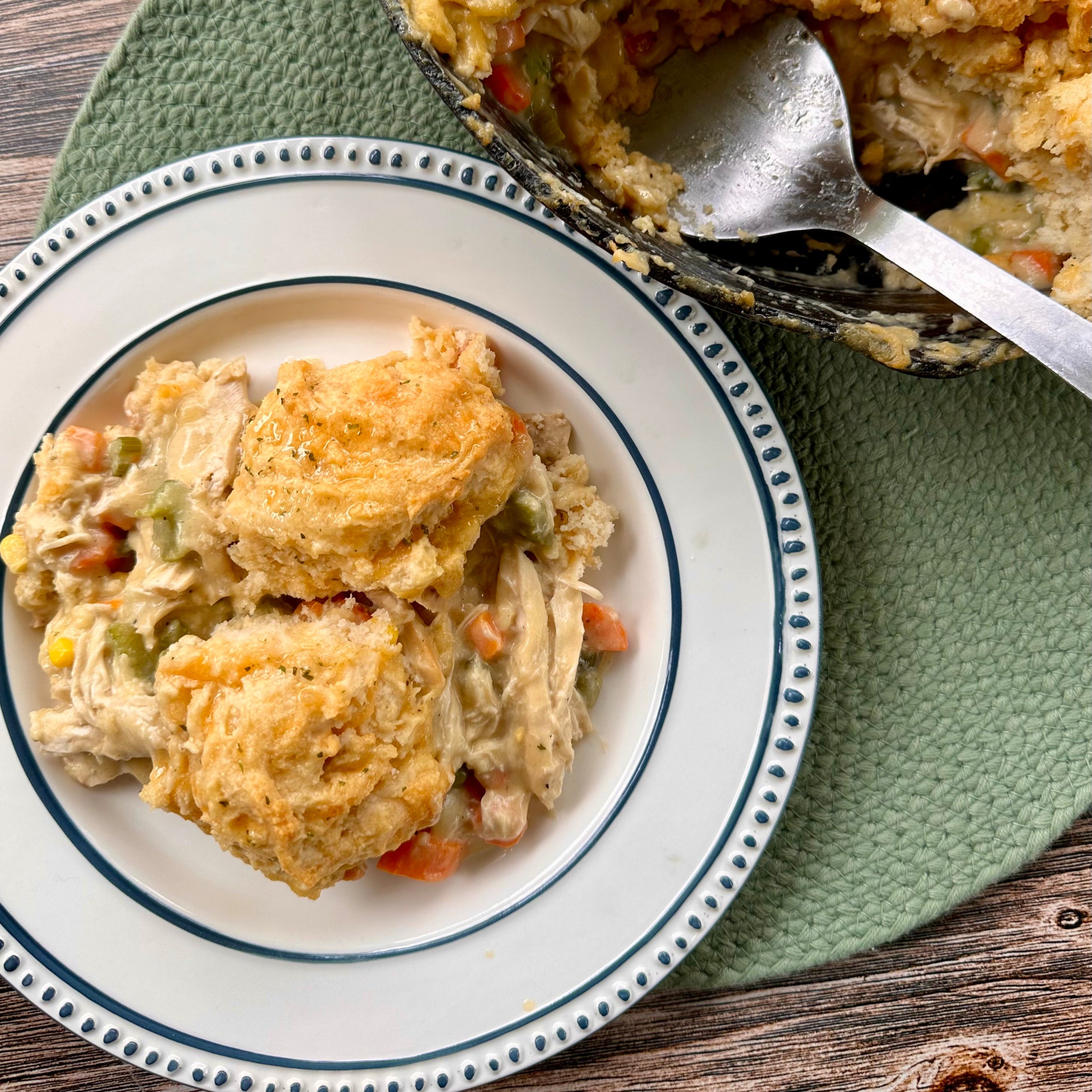 Recipe Card: Drop Biscuit Pot Pie