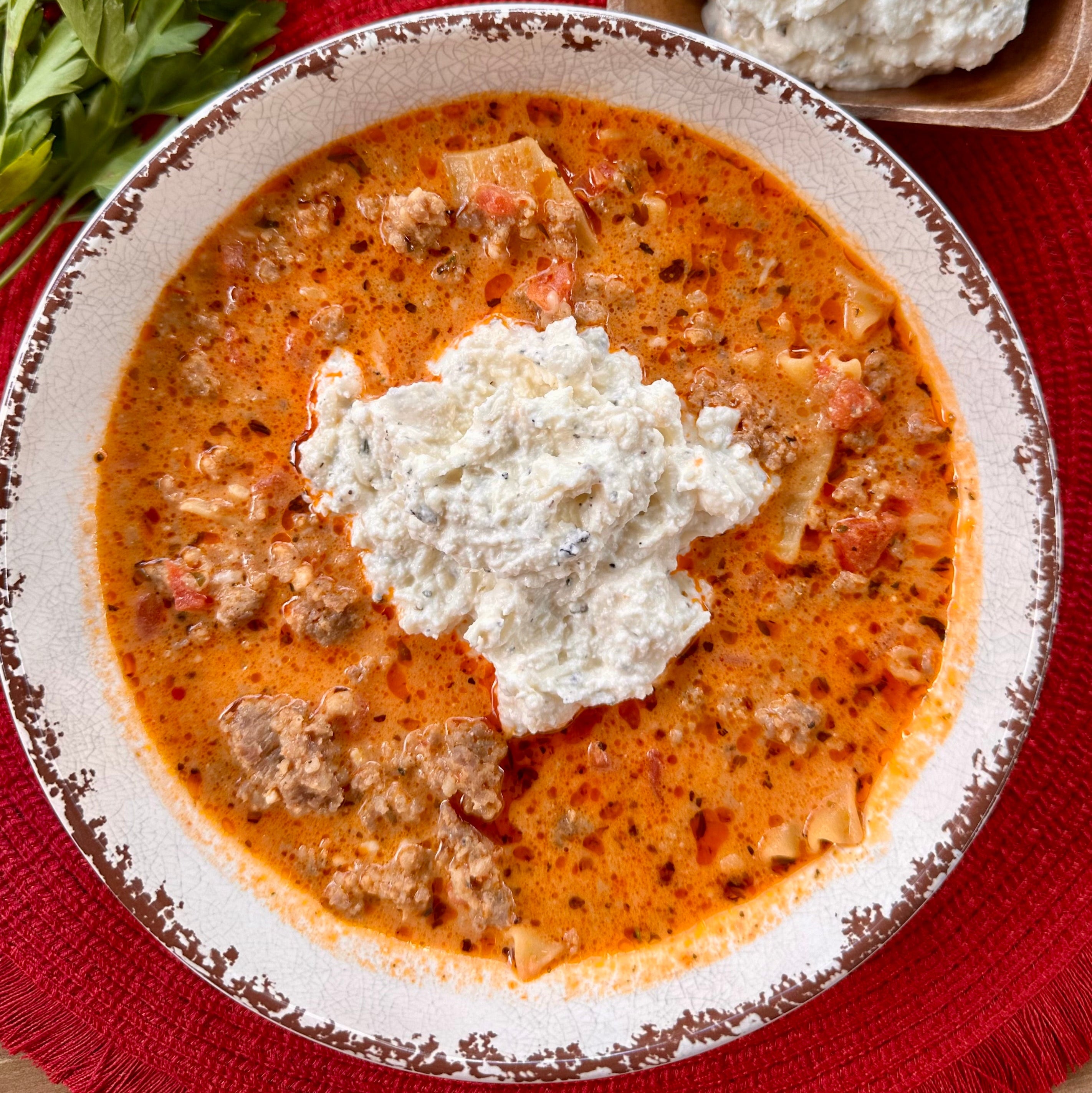 Recipe Card: Lasagna Soup