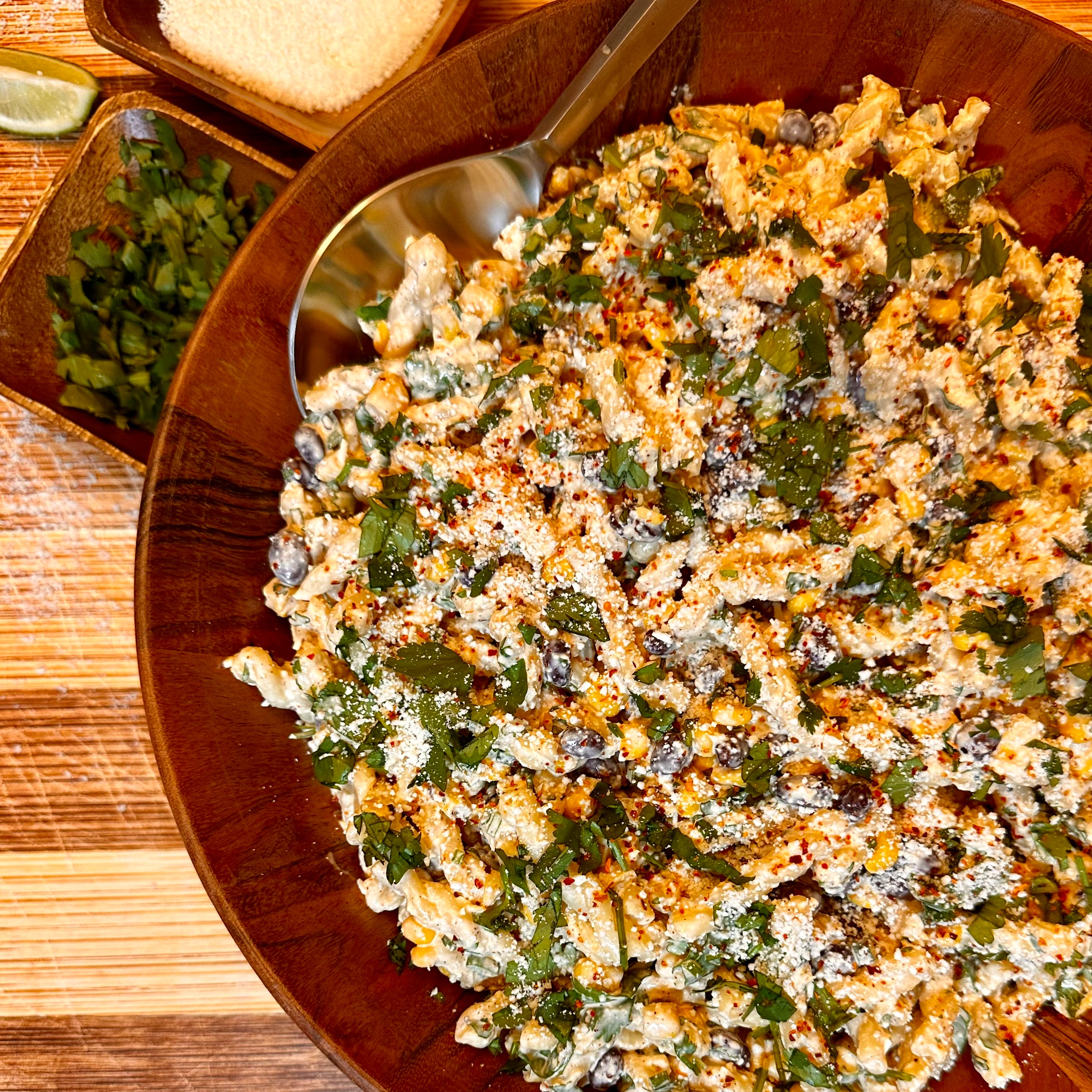 Recipe Card: Mexican Street Corn Pasta Salad