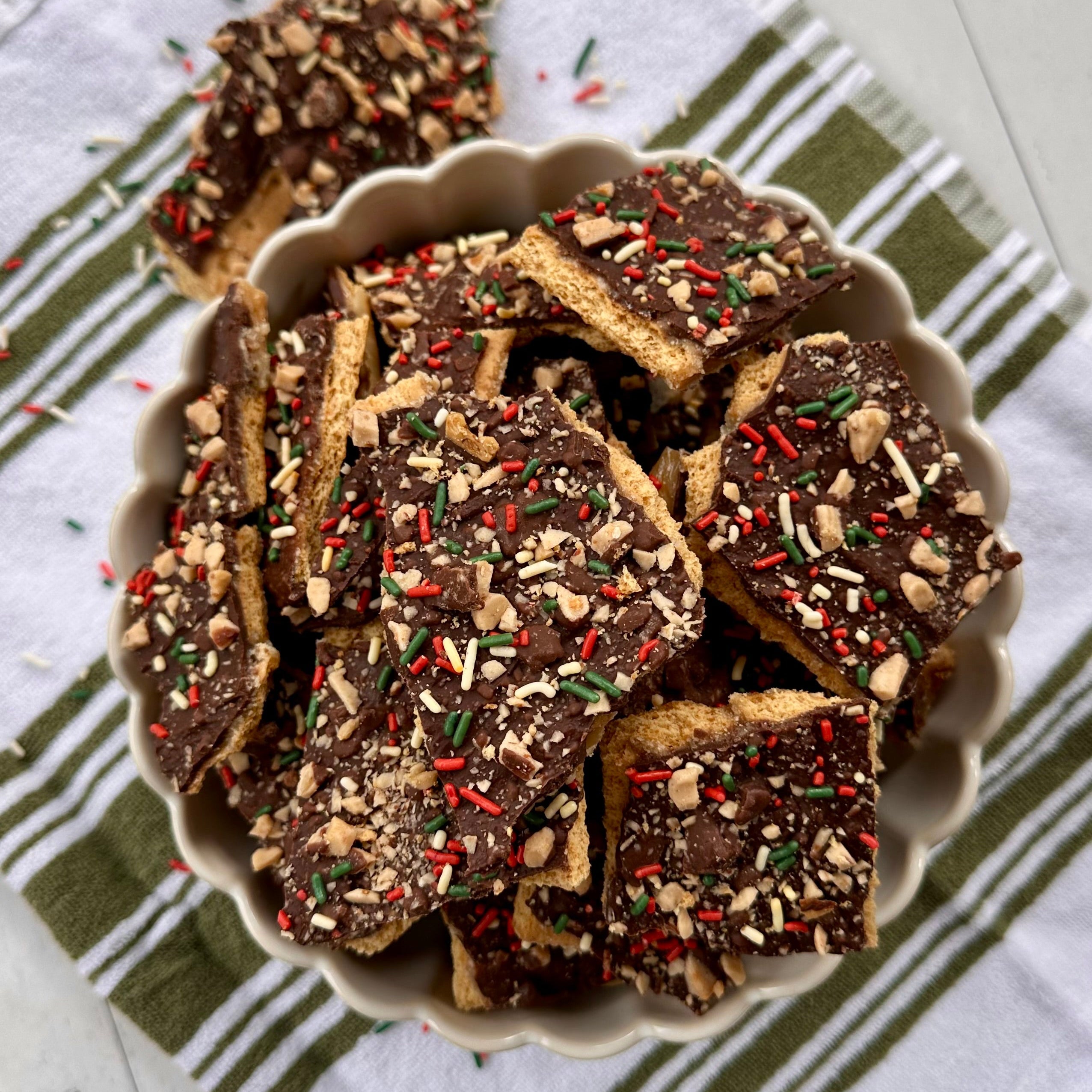 Recipe Card: Christmas Crack Candy