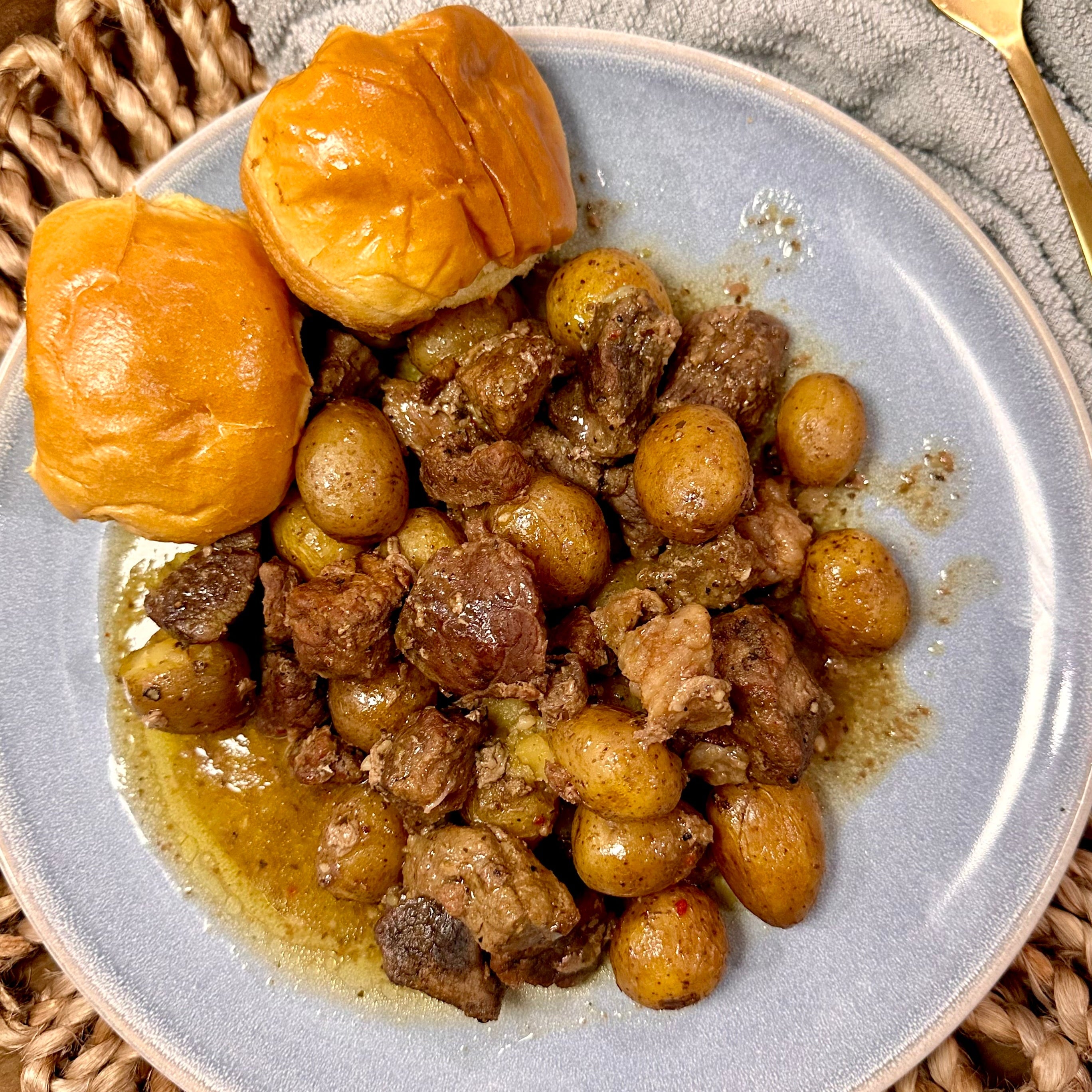 Recipe Card: Poor Woman's Steak and Potatoes